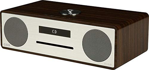 CGV cd30bt Radio Vintage CD/FM/Bluetooth/USB MP3 Aluminio/Color Wengué