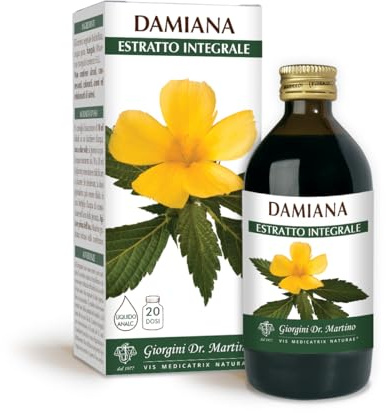 Dr Giorgini Integratore Alimentare, Damiana Estratto Integrale Liquido Analcoolico - 200 ml