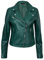 Giacca in Pelle da Donna Verde Giacca in Vera Pelle Stile Motociclo Classico M
