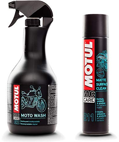 Kit Jabón Lavado MotoWash+ Limpiador de Superficies Mate - MC Care™ E2+E11
