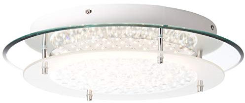 Jolene LED Wand- und Deckenleuchte 36cm chrom/transparent