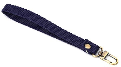 fatteryu New Replacement Faux Leather Wrist Strap For Clutch Wristlet Purse Pouch Handbag Navy