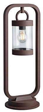Außensockelleuchte aus Aluminium in Rostoptik, Höhe 60cm