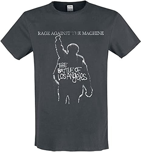 Rage Against The Machine Amplified Collection - The Battle of LA Männer T-Shirt Charcoal S