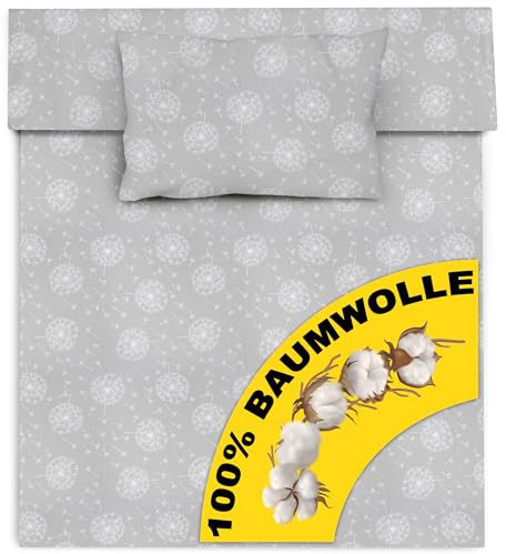 Amilian Kinderbettwäsche 100x135 - Freundliches Baby Bettwäsche, Babybettwäsche 100x135 Set für Babys und Kinder, Komfort und Weichheit