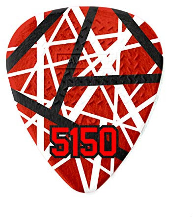 JIM DUNLOP Plektrum Eddie Van Halen Max Grip, 5150, 6 Stück
