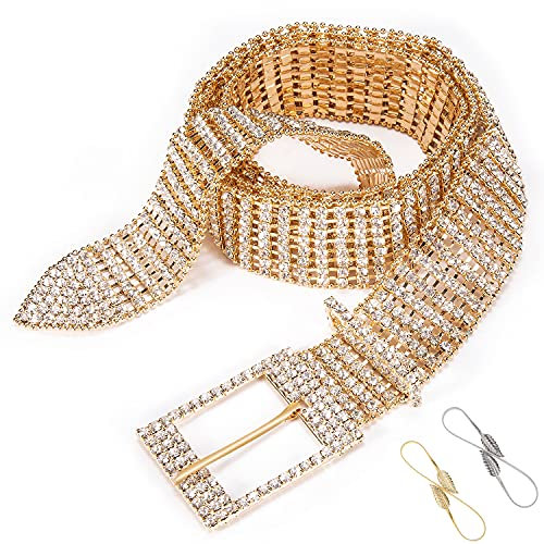 Barry.Wang Frauen Diamant Gürtel,Kristall Strass Bling Taille Kette Sexy Mädchen Hochzeit/Party/Club Fashion