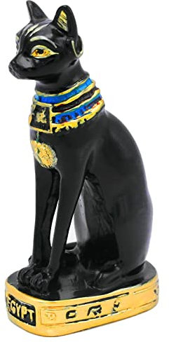 Kocris Casa Ägypten Bastet Fischbecken Terrarium Deko Aquarium Décor Klein Dekoration Zubehör Figur Statue Ornament Sammlerstücke Skulptur Geschenk Dekor Dekofigur Tischdeko (Cat Bastet)