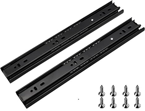 1 Paar Vollauszüge Softclose Schubladenschienen Küche auszugsschienen Kugellager schubladenführungen 45kg Ladekapazität 1 Paar (Schlichter Stil, Länge: 200 mm)