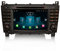 Erisin 8-Core 4GB+64GB Android 14 Radio Coche CD DVD para Mercedes Benz Clase C W203 Clase CLC Clase G W463 Soporte GPS Navegador CarPlay Android Auto Bluetooth 5.0 Dab+ WiFi 4G DSP USB RDS Canbus