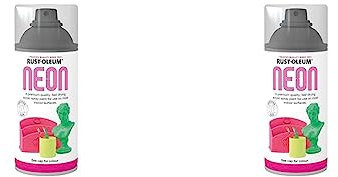 Rust-Oleum 150ml Neon Spray Paint - Pink (Pack of 2)