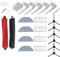 Loveco Kit Pièces d'rechange Compatible pour Roborock S8 S8 Plus Pro Ultra 4 filtres,6 brosses latérales, 4 Chiffons de vadrouille,1 brosses principales,6 sacs à poussière (Pas pour S8 Maxv Ultra)