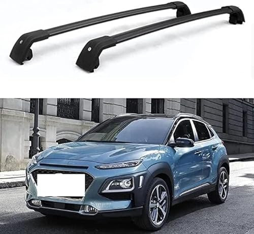2 Stück Dachträger Gepäckträger für Hyundai Kona/Kona EV 2017-2020, Aluminium Relingträger Dachgepäckträger Lastenträger Top Crossbar Dachregal Gepäcktransport