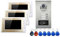 DELURA Campanello Senza Fili Wired Home 7 Videocitofono A Colori Videocitofono RFID con Videocitofono Monitor 6/4/3/2 for Appartamenti per L'Ufficio Scolastico a Domicilio (Size : B Kit)