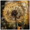 ARTland Wanddeko Glasbilder Wandbild Glas Bild einteilig 20x20 cm Quadratisch Garten Pflanzen Blumen Pusteblume Licht Abstrakt Modern U4WO