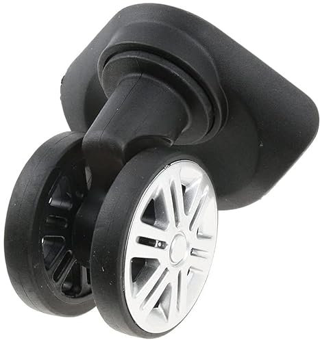 Spinner-Rolle, Ersatz-Schwenkräder, 2 Stück A19-Koffer, Gepäck, Doppelrollen-Räder, Ersatzrollen for Trolley-Koffer, Schwarz – Rollen mit einfacher Installation