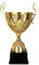 Larius Coppa in metallo oro e argento, trofeo con incisione a scelta (con testo desiderato, oro, XL)