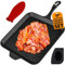 Gusseisen-Grillplatte, quadratisch, 27,9 cm