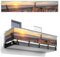 MuchoWow© Balkon Sichtschutz Einseitig 100x500 cm Groß PVC Kunststoff Garten Windschutz ohne Bohren Wetterfest Sichtschutzzaun Terrasse Balkonverkleidung Deko Strand - Sonnenuntergang - Dünen