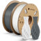 ANYCUBIC PLA Filament 1.75mm, 3D Drucker Filament PLA 2KG, Filament 3d Druckmaterialien für FDM 3D-Drucker, Intelligente Identifikation, Weiß & Grau