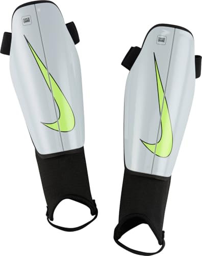 Nike Charge Fußball-Schienbeinschoner Für Kinder, Pure Platinum/Black/Volt, DX4610-043, L