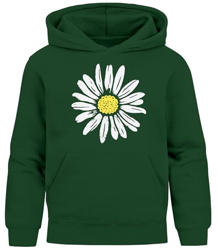 Neverless® Kinder Hoodie Mädchen Blumen Aufdruck Kapuzenpullover Sweatshirt Kapuze