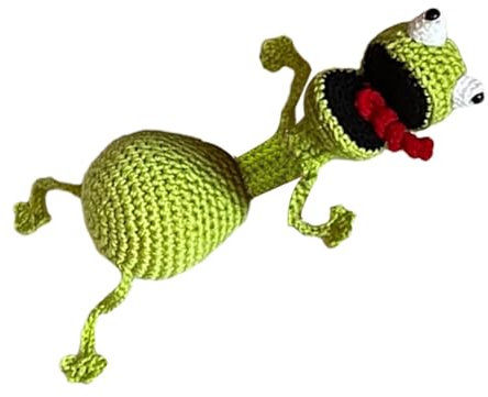 Générique Butoir De Porte En Crochet Animal Mignon, Butoir De Porte Décoratif Animal Fait À La Main, Coin De Porte Au Crochet, Butoir De Porte En Tissu, Quincaillerie De Porte Domestique grenouille