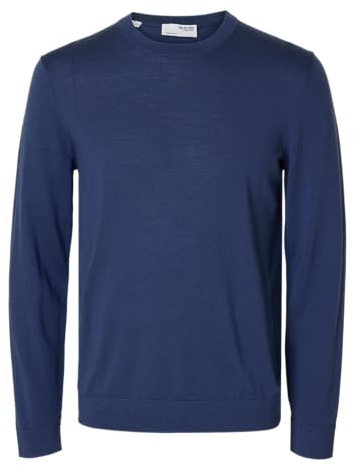 Selected Femme Herren Slhtray Ls Knit Merino Crew Neck Noos Slhtray Ls Knit Merino Crew Neck Noos (1er Pack)