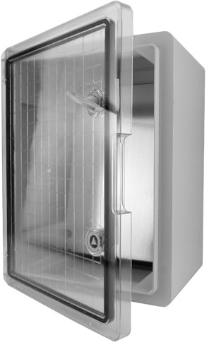 TP Electric Armoire de distribution électrique Boîtier avec porte transparente pour montage en saillie IP65 IK10 300 x 400 x 220 mm