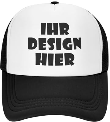Tingwei personalisiert Cap personalisierte Basecap personalisierte Baseballkappe personalisiertes Cap mit Foto–Cap selbst gestalten mit Ihrem Logo, Unisex-Trucker-Kappe, personalisierte Mesh Cap