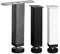 Zaxiva 4er Set Möbelfüße Höhenverstellbar 20 cm, Rechteckig, Schwarz, Metall Möbel Stuhlbeine mit Schraubendreher, Schrank füße Unterstützung Möbelbeine für Sofa, Schrank, Tisch und Schuhschrank