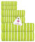 Casa Copenhagen Ecstatic 6-teiliges Handtuch-Set – Grün, 600 g/m², 2 Badetücher, 2 Handtücher, 2 Waschlappen aus weicher ägyptischer Baumwolle für Badezimmer, Küche und Dusche