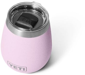YETI Rambler 300 ml Wine Cup, Vacuum Insulated, Stainless Steel with MagSlider lid, Cherry Blossom