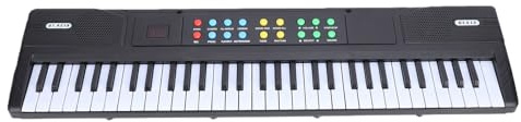 Generic 61-Key Electronic Keyboard with 200 Tones and 200 Rhythms for Beginners Portable Music Practice