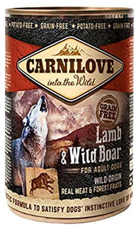 Carnilove Nassfutter für Hunde, mit Lamm und Wildschwein
