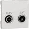 Schneider Electric - Toma R-TV/SAT Serie final Polar