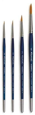 Pinceau Raphael Série 8204 Kaerell, 3/0, 0, 2, 6 .Set 4 pcs .Raphael France (France Import)