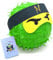 Ninja Pinata - Ideal für die Ninja Party - Geschenk für Geburtstag - Farbe zur Auswahl: Grün, Schwarz, Blau, Rot (Grün)
