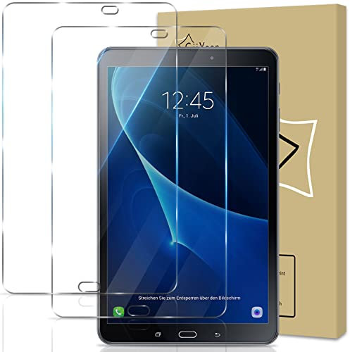 GiiYoon Lot de 2, Verre Trempé pour Samsung Galaxy Tab A 10,1 2016 (SM-T580/ T585/ T581),Vitre Protecteur 9H Dureté,Film Protection écran Compatible avec Samsung Galaxy Tab A 10.1 Pouces