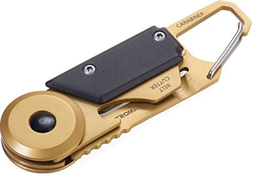 Troika Unisex – Erwachsene Egon Mini-Werkzeug, Gold/schwarz, 86 x 25 x 10 mm