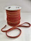 DECOHOUSE Bobina cordon mascarillas elástica 50mts cuerda redonda suave de 7mm de grosor. Cinta para ropa, mercería, tela, bricolaje casa. bandera españa