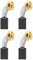 Create idea CB-303 - Escobillas de carb¨®n para motor de corte autom¨¢tico, 17 x 11 x 5 mm, compatibles con Makita HM 1100 C HR 4000 C HM 0860 C GA 9020 SFK1