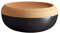 Emile Henry EH718765 Grande coupe de conservation/coupe à fruits et légumes ø35,5 cm, céramique et liège, noir mat Truffe