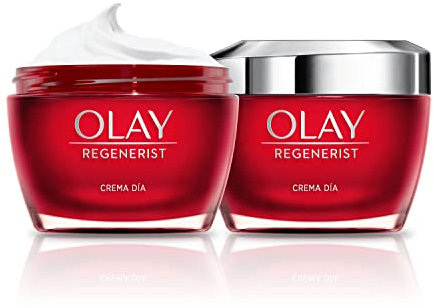 Olay Regenerist Crema Facial de Día SPF30 50ml Y Refill/Recambio 50ml. Hidratante Antiarrugas y Reafirmante