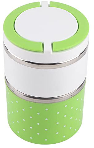 2 Layer Stainless Steel Insulation Thermo Thermal Lunch Box, Leak-proof Food Container Hot for Adults, Kids, Work, School
