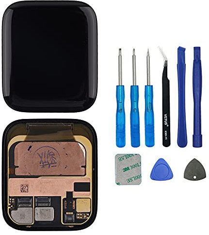 Swark LCD-Display, kompatibel mit Apple Watch Serie 6, 44 mm, Modell A2292, A2294, A2376 (GPS + Cellular/GPS), Touchscreen mit Werkzeug