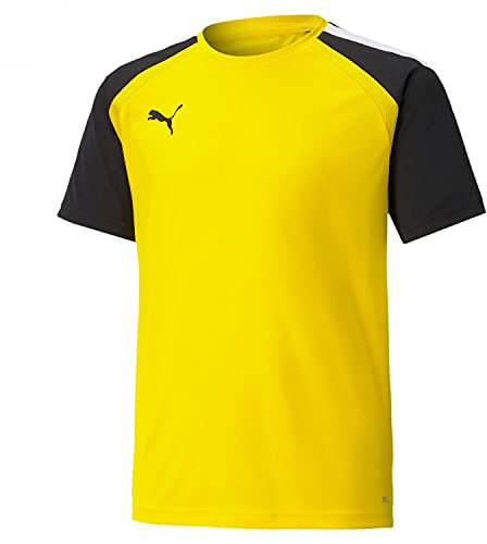 PUMA Unisex Baby Teampacer Trikot Kinder Gelb Schwarz Gr 140 T-Shirt, Gelb (Cyber Yellow), 140 EU