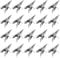 Happyyami 50 Stücke Adventskalender Klammern Metall Wäscheklammer Mini Weihnachtskalender Deko Countdown Kalender Clips Miniklammern Zierklammern für Weihnachtsdeko Baumschmuck Ornamente