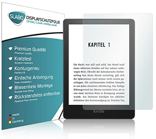 Slabo 2 x Displayschutzfolie kompatibel mit Amazon Kindle Paperwhite (11. Generation | 2021) Displayschutz Schutzfolie Folie Crystal Clear KLAR
