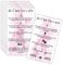 MAOSH Press-On Nail Application Instructions Cards, Aftercare Instructions Cards, 2 x 3.5inch inch Business Card Size, DIY Press-On Nail Kit 50 Pack, White and Pink Design